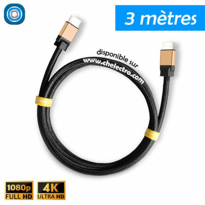 Câble HDMI blindé 2K4K | 3m