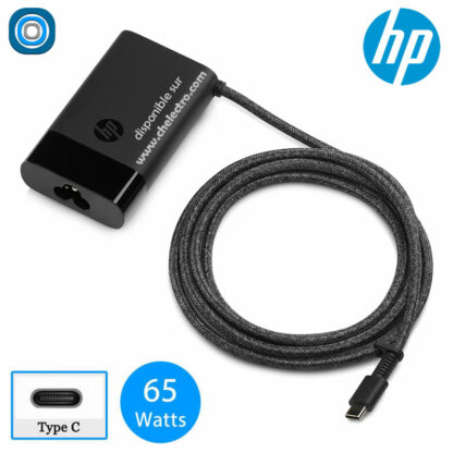 Chargeur tressé HP 65 Watts