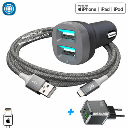 Pack duo chargeurs iPhone