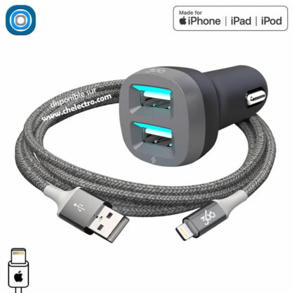 Chargeur iPhone Duo